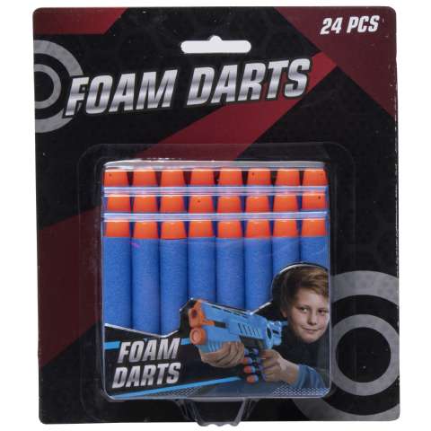 Fléchettes mousse 7,5cm (24pcs) - Foam Darts - 2,50€ Fléchettes mousse 7,5cm (24pcs)