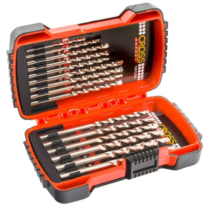 Mèches à béton en coffret, 15 pièces