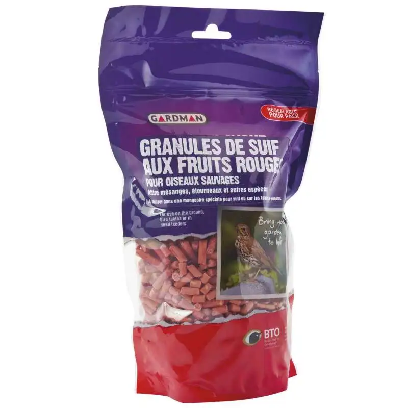 Sachet friandises suif et fruits rouges