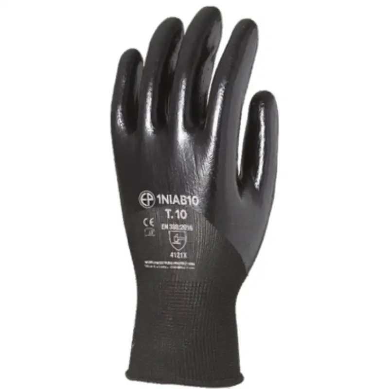 Gants de précision nitrile noir, la paire
