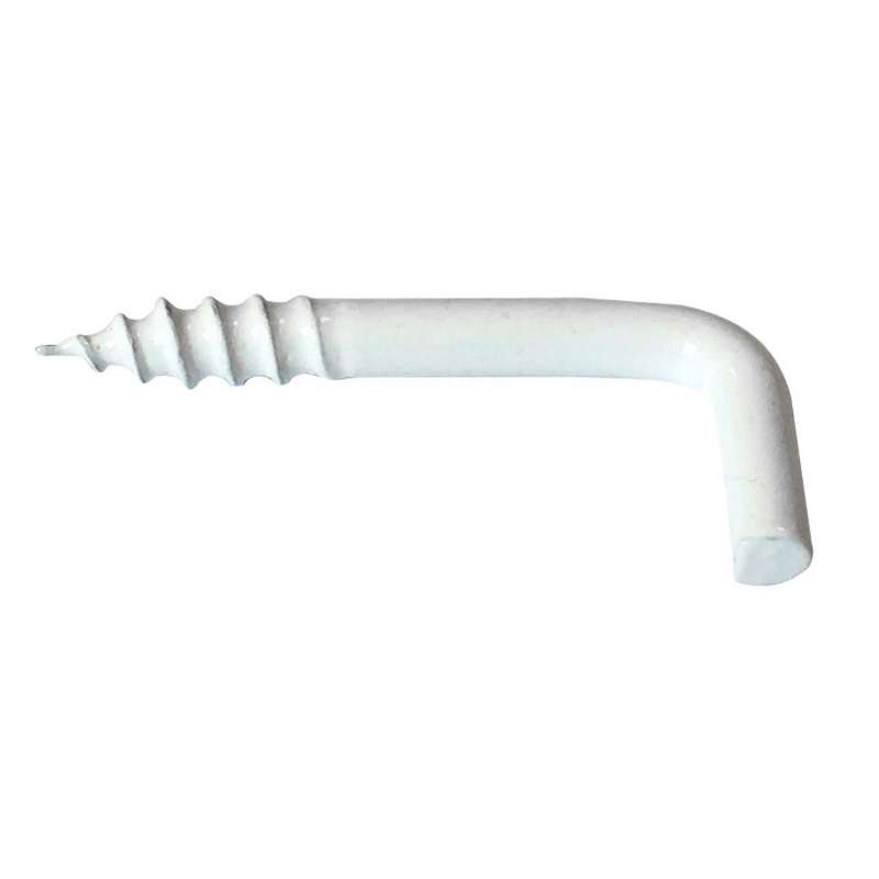 Gond à visser plastifié blanc filet bois Vissal