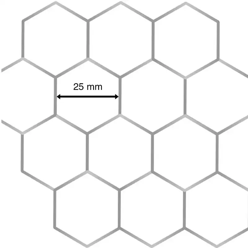 Grillage galvanisé mailles hexagonales de 25 mm WERKA PRO