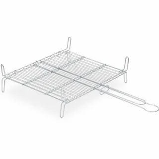 Grille double étamée barbecue