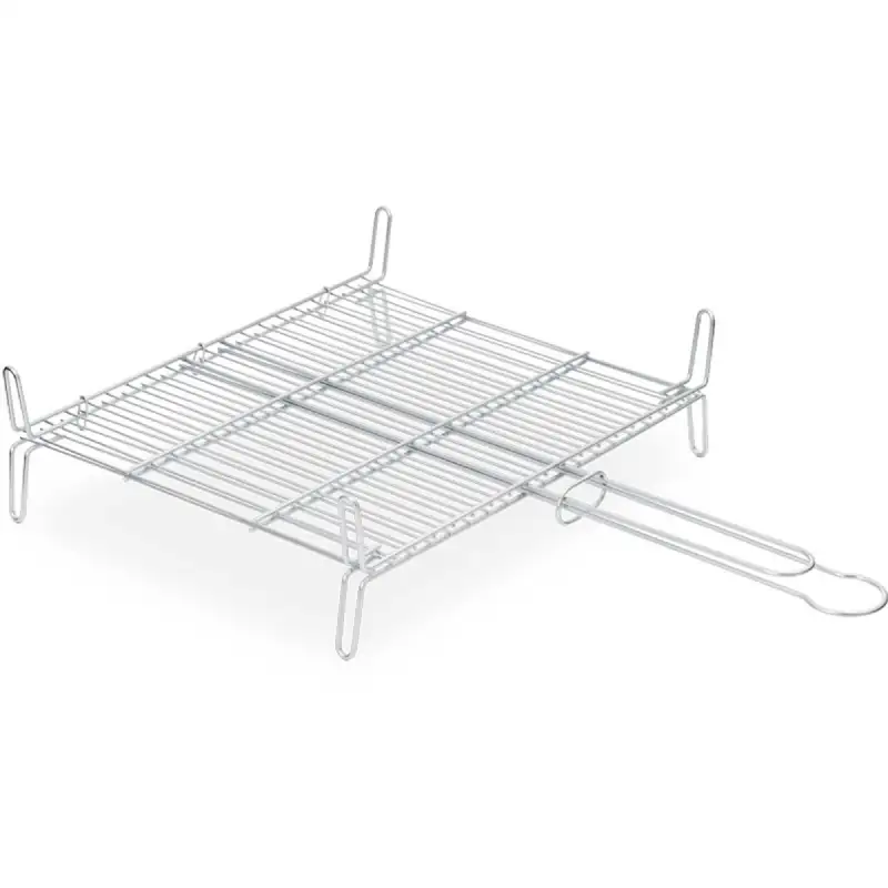 Grille double étamée barbecue