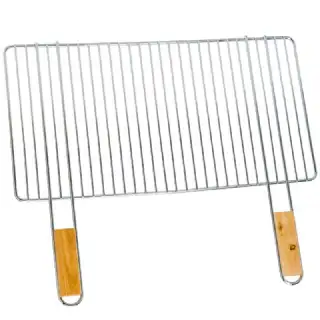 Grille lourde 2 poignées bois 58x30cm