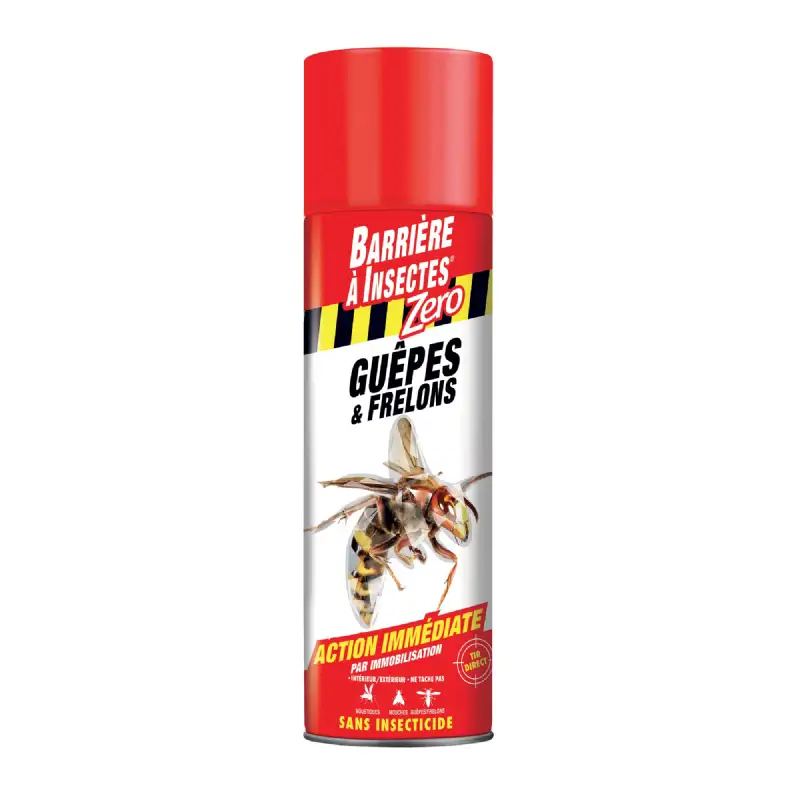  Aérosol 400 mL Guêpes & Frelons (zéro) Insecticide  BARRIÈRE À INSECTES