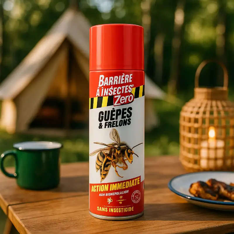  Aérosol 400 mL Guêpes & Frelons (zéro) Insecticide  BARRIÈRE À INSECTES