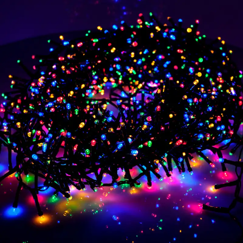 Guirlande 1000led multicol 20m extérieur