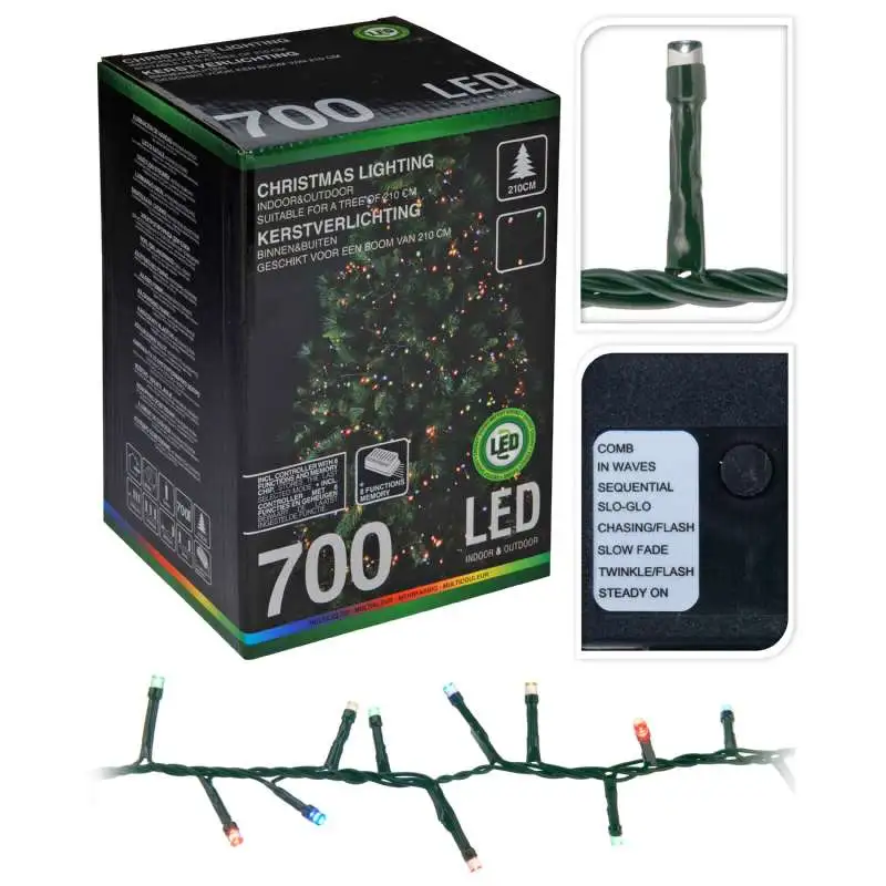Guirlande 700 led multicolore 11m extérieur