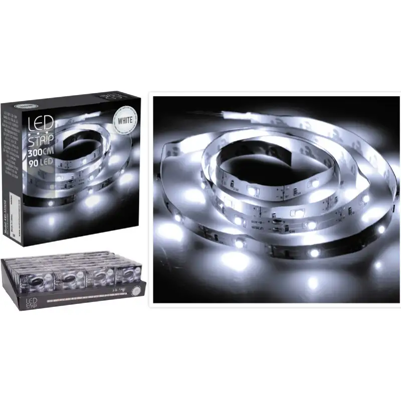 Bande 90 Led blanches 3 mètres