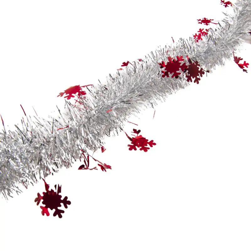 Guirlande de sapin flocon Ø 5cm 2 mètres