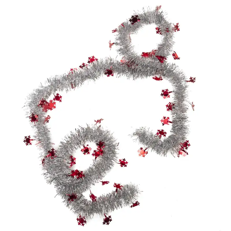 Guirlande de sapin flocon Ø 5cm 2 mètres