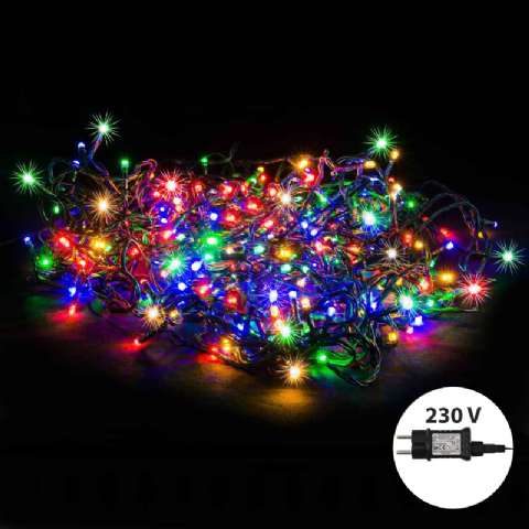 Guirlande électrique multicolore 230v 200 LED