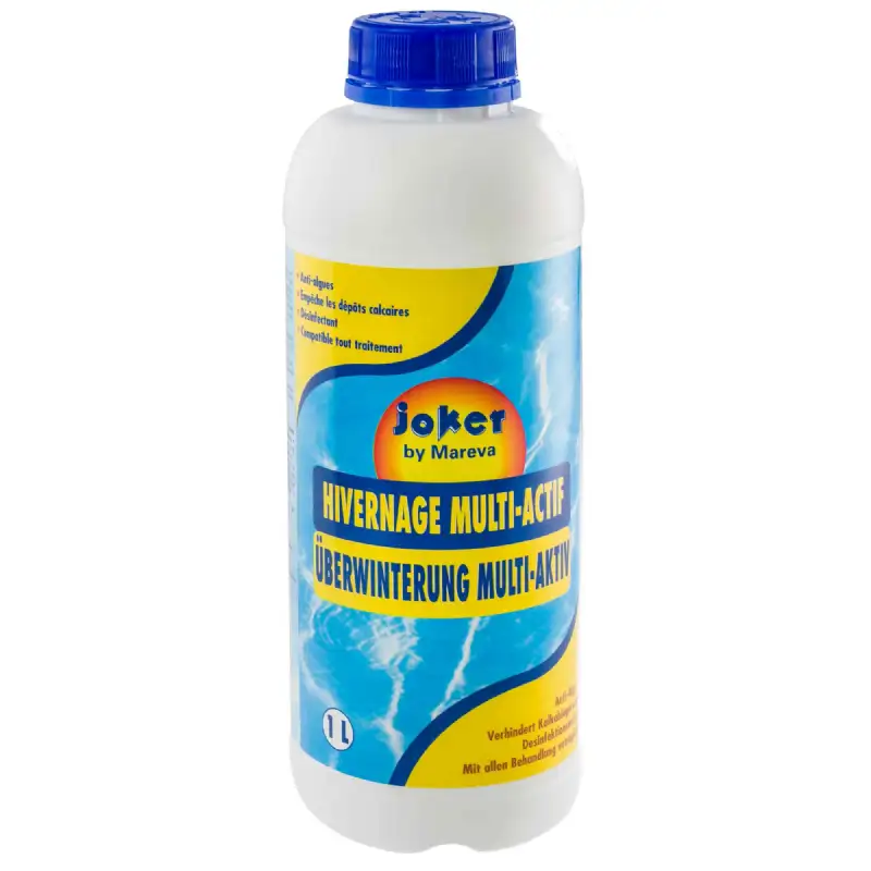 Produit Hivernage Piscine - Lot De 2 X 1L, Traitement Algicide Et Bactéricide - Pour Préparation Hiver Et Entretien Saison