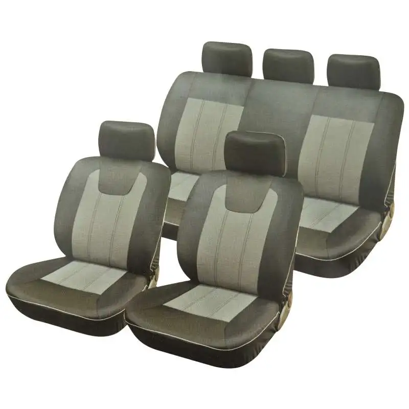 Housse eclair gris-noir 9pcs plusouv-airbag