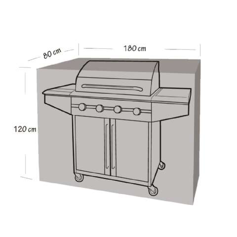 Housse de protection pour barbecue et plancha (180x80x120cm) Werkapro