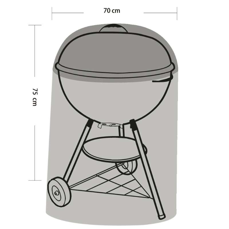 Housse pour barbecue et plancha (Ø70x75cm) Werkapro
