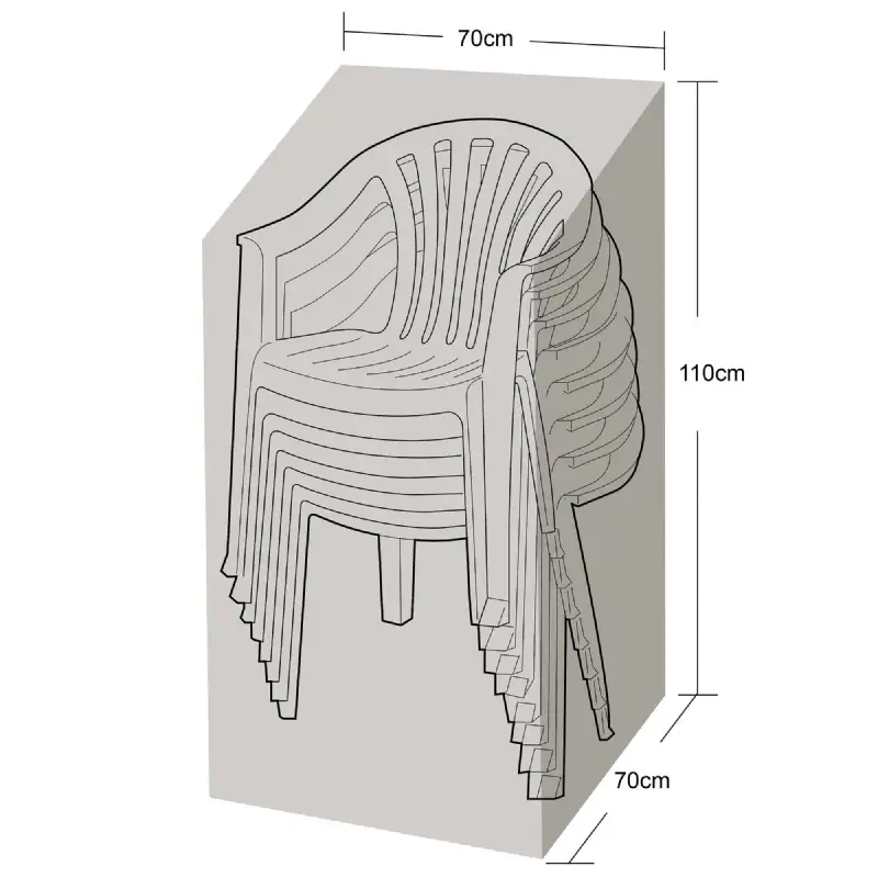 Housse de protection renforcée pour chaises de jardin 100 g/m²