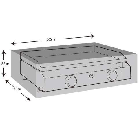 Housse de protection pour plancha à gaz (52x50x22cm) Werkapro