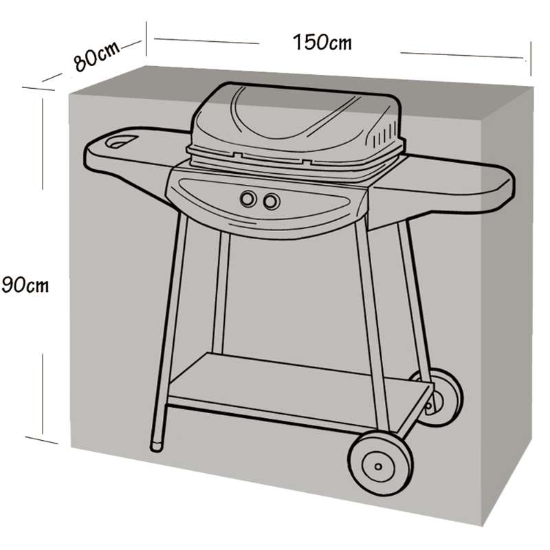 Housse de protection pour barbecue et plancha (150x80x90cm) Werkapro