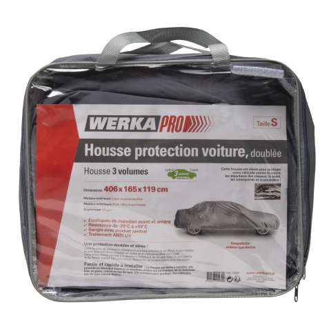Housse voiture 3 volumes t.S Werkapro (406x165x119cm) - Werkapro - 23,99€ Housse voiture 3 volumes t.S Werkapro (406x165x119cm)