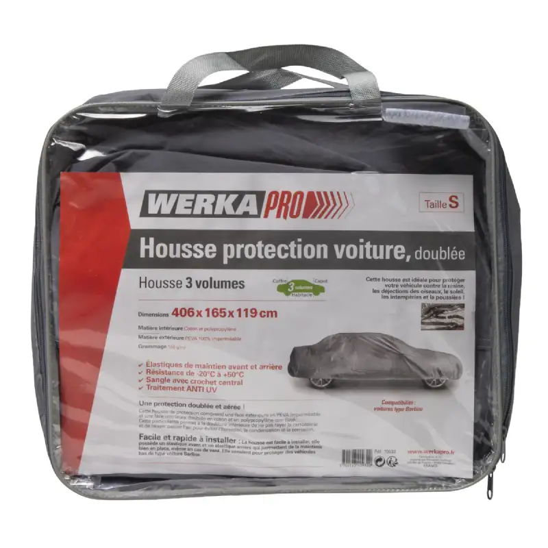 Housse de protection doublée pour voiture berline WERKA PRO