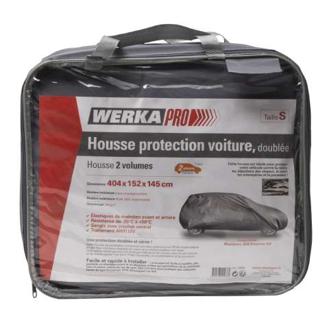 Housse voiture 2 volumes doublée t.S Werkapro (404x152x145cm) - Werkapro - 38,99€ Housse voiture 2 volumes doublée t.S Werkapro (404x152x145cm)