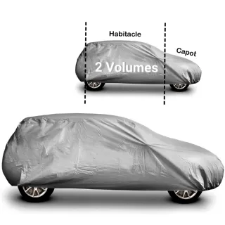 Housse de protection voiture WERKA PRO - Imperméable et résistante aux intempéries