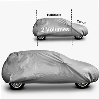 Housse de protection voiture WERKA PRO - Imperméable et résistante aux intempéries