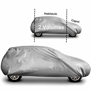 Housse de protection voiture WERKA PRO - Imperméable et résistante aux intempéries