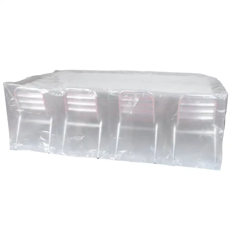 Housse de protection transparente pour de table rectangulaire