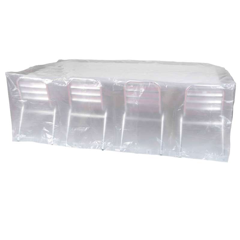 Housse transparente table rectangulaire 2,20m