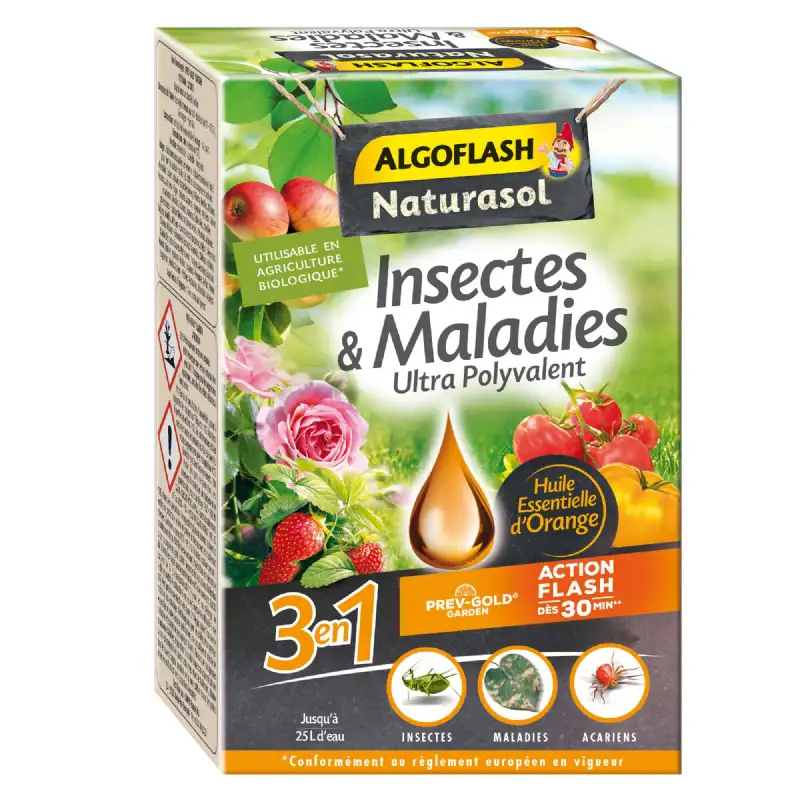 Insectes & Maladies Ultra Polyvalent - 3 en 1 ALGOFLASH