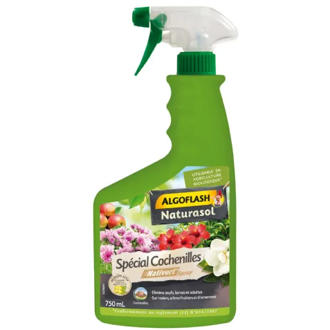 Insecticide prêt à l'emploi spécial cochenilles - ALGOFLASH 750 ml