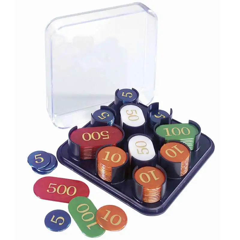 Jetons modèle luxe en coffret 100 pièces