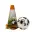 Jeu 4 cones et ballon