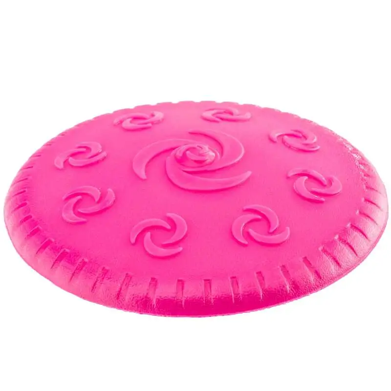 Jouet pour chien disque rose 15.5cm