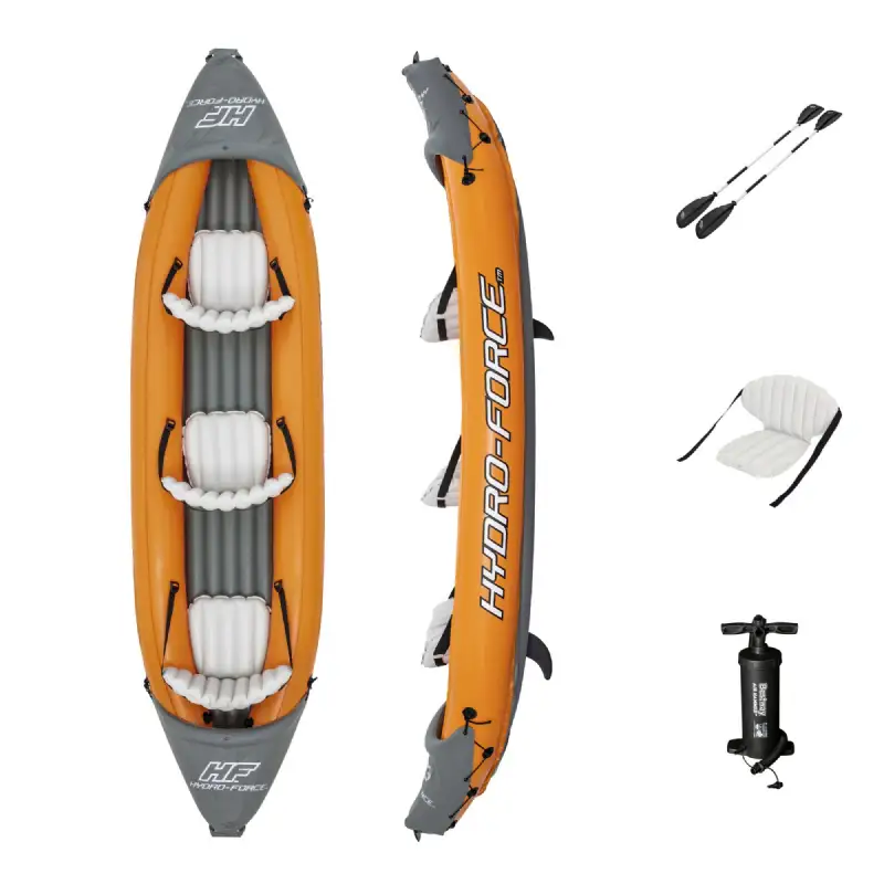 Kayak canoé gonflable 3 places 3,81m