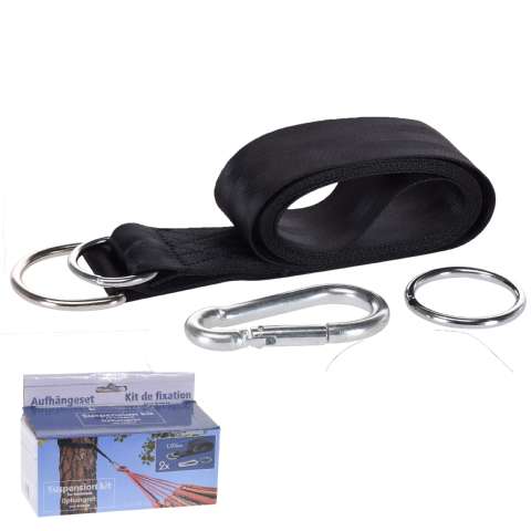 Kit fixation hamac & balançoire 2m x 5cm (2 pcs) - Aufhangeset - 6,95€ Kit fixation hamac & balançoire 2m x 5cm (2 pcs)