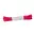 Lacet plat 5mm en polyester recyclé rouge