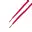 Lacet plat 5mm en polyester recyclé rouge
