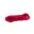 Lacet plat 5mm en polyester recyclé rouge