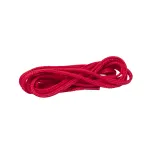 Lacet plat 5mm en polyester recyclé rouge
