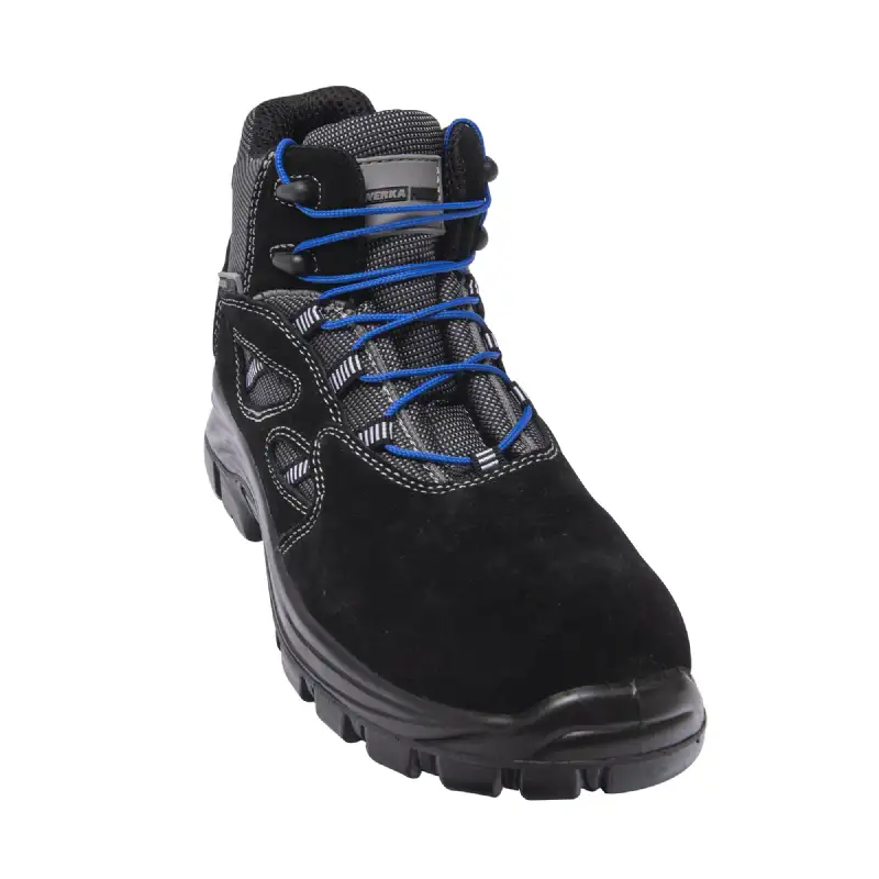 Lacet rond bleu 100 % coton bio WERKA PRO
