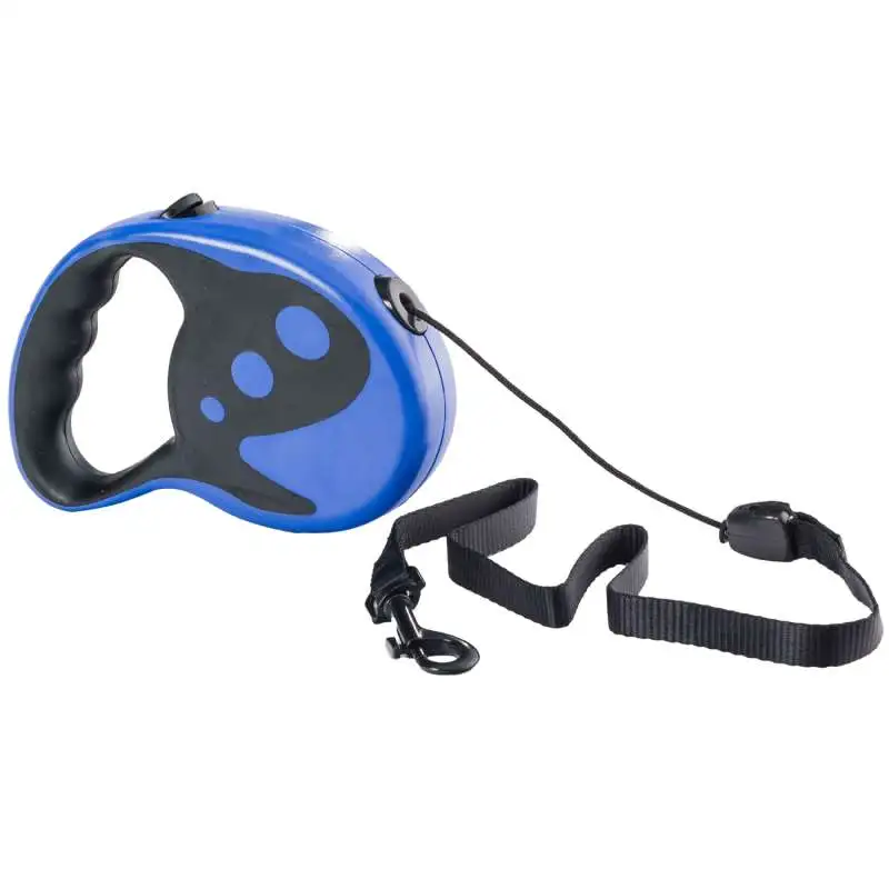 Laisse de chien bleu automatique 5mètres