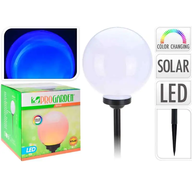 Lampe boule solaire multicolore d 20cm