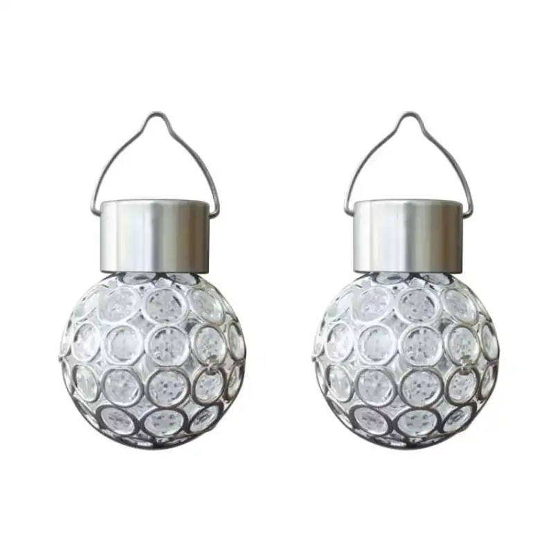 Lampe boule solaire couleur 2 pièces WERKAPRO
