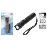 Lampe de poche  en aluminium noir 11 cm, 45 lumens - FX LIGHT