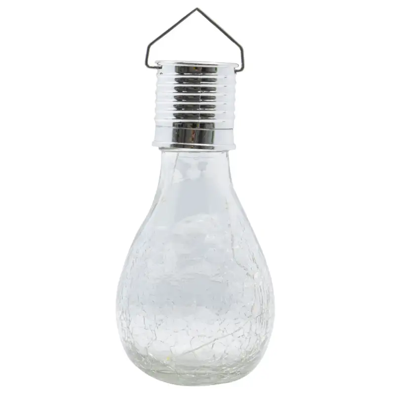 Lampe solaire forme poire ø7x14,5cm
