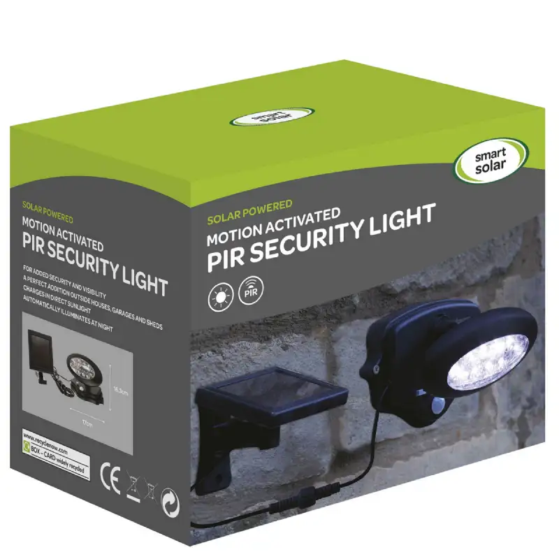 Lampe spot solaire 10 led avec détecteur